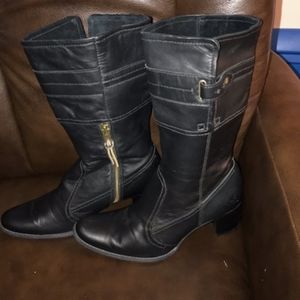 Timberland heeled leather boots